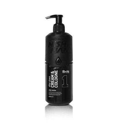 NISHMAN AFTER SHAVE CREAM COLOGNE 2IN1 01 CITY SENIOR - 400ml