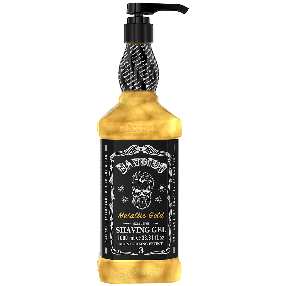 BANDIDO SHAVING GEL METALLIC  GOLD -1000ml